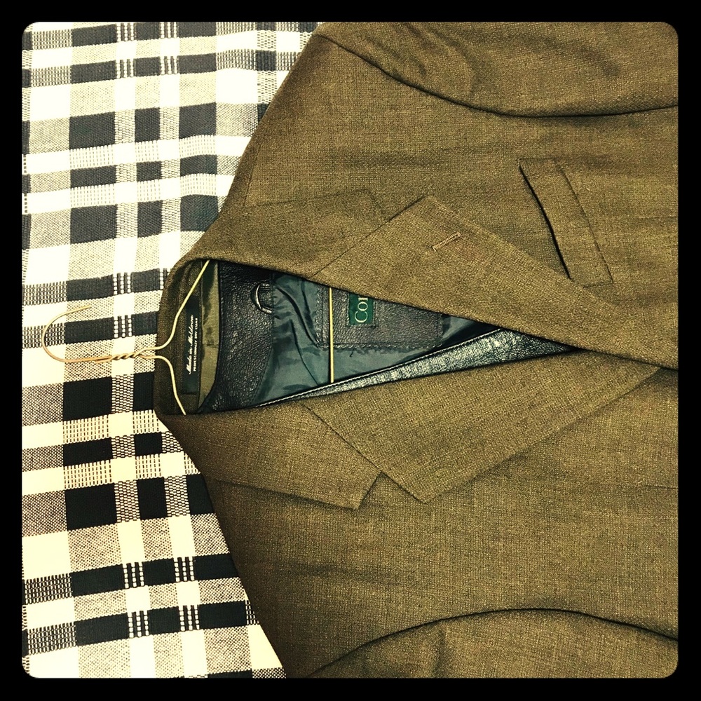 brown blazer/suit 40 R medium Made in Moldova