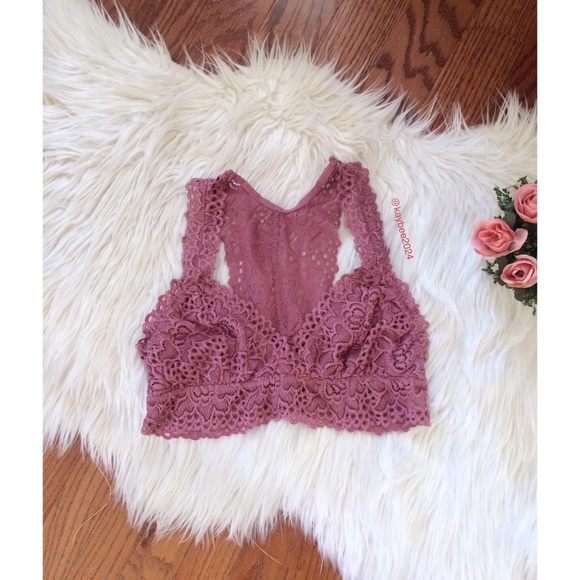 Altar'd State Other - 🥀 Altar’d State Mauve Lace Bralette 🥀