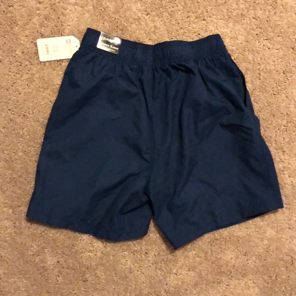 Above knee shorts.
