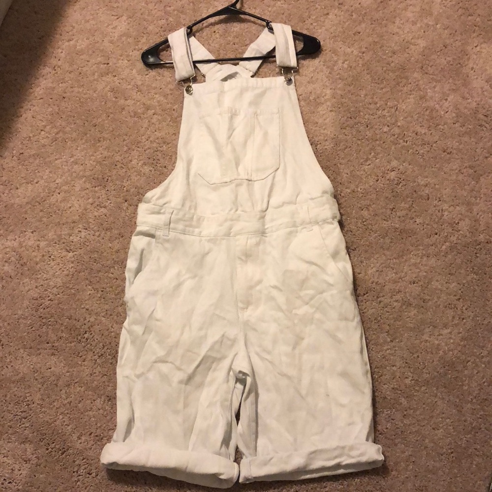 All white overalls