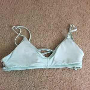 Seafoam green bikini top