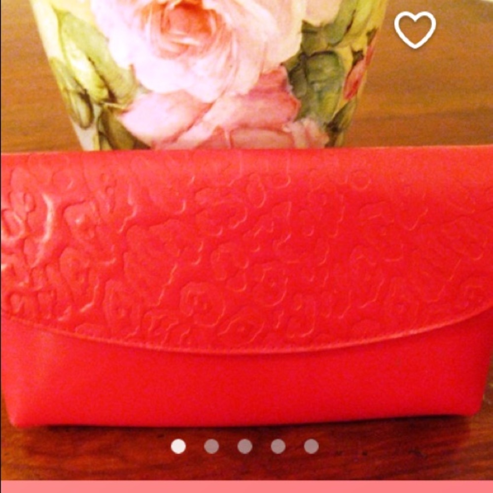 50's Prince Gardner Red Leather Billfold/clutch