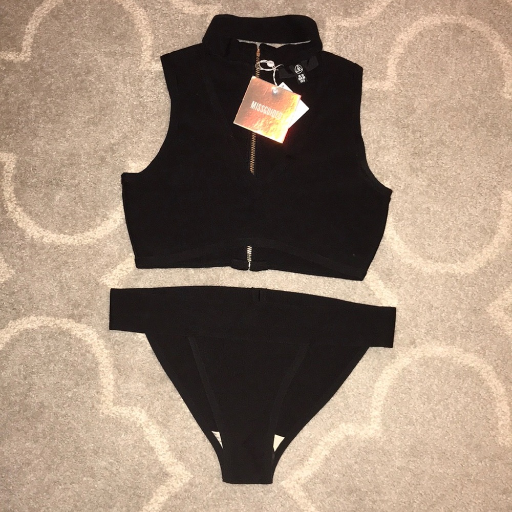 NWT bandage choker Black Bikini