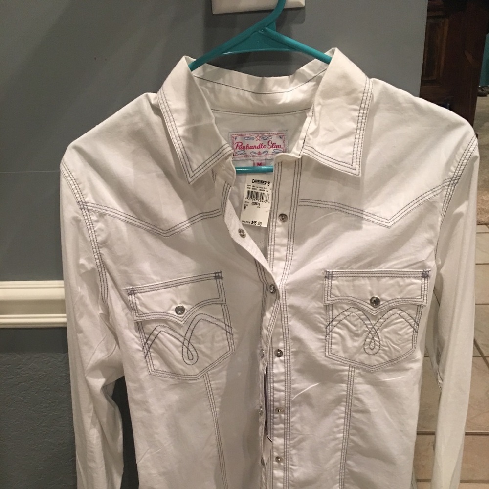 NWT panhandle slim western shirt bling