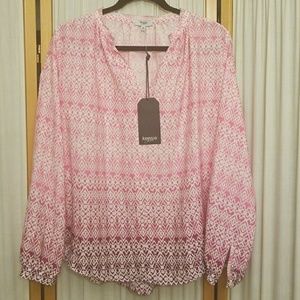 Beautiful pink top with bell sleeves