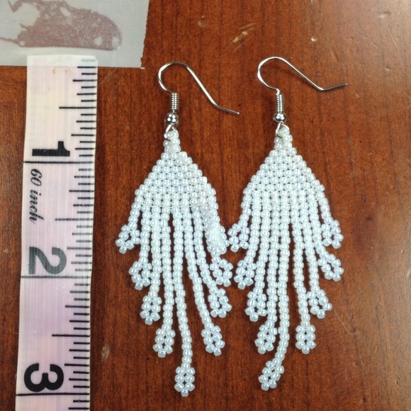 NWOT Handmade Toho Beaded Earrings - Picture 3 of 3