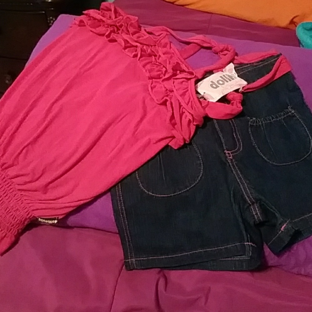 2pc Halter Top & Shorts SET *Pink NWT