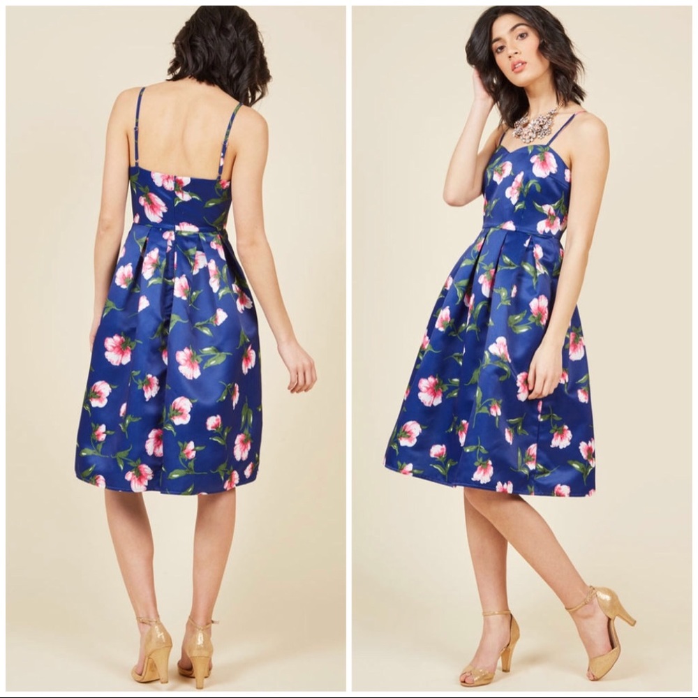 💕💙👗 Sweetheart A-Line Fit and Flare Dress