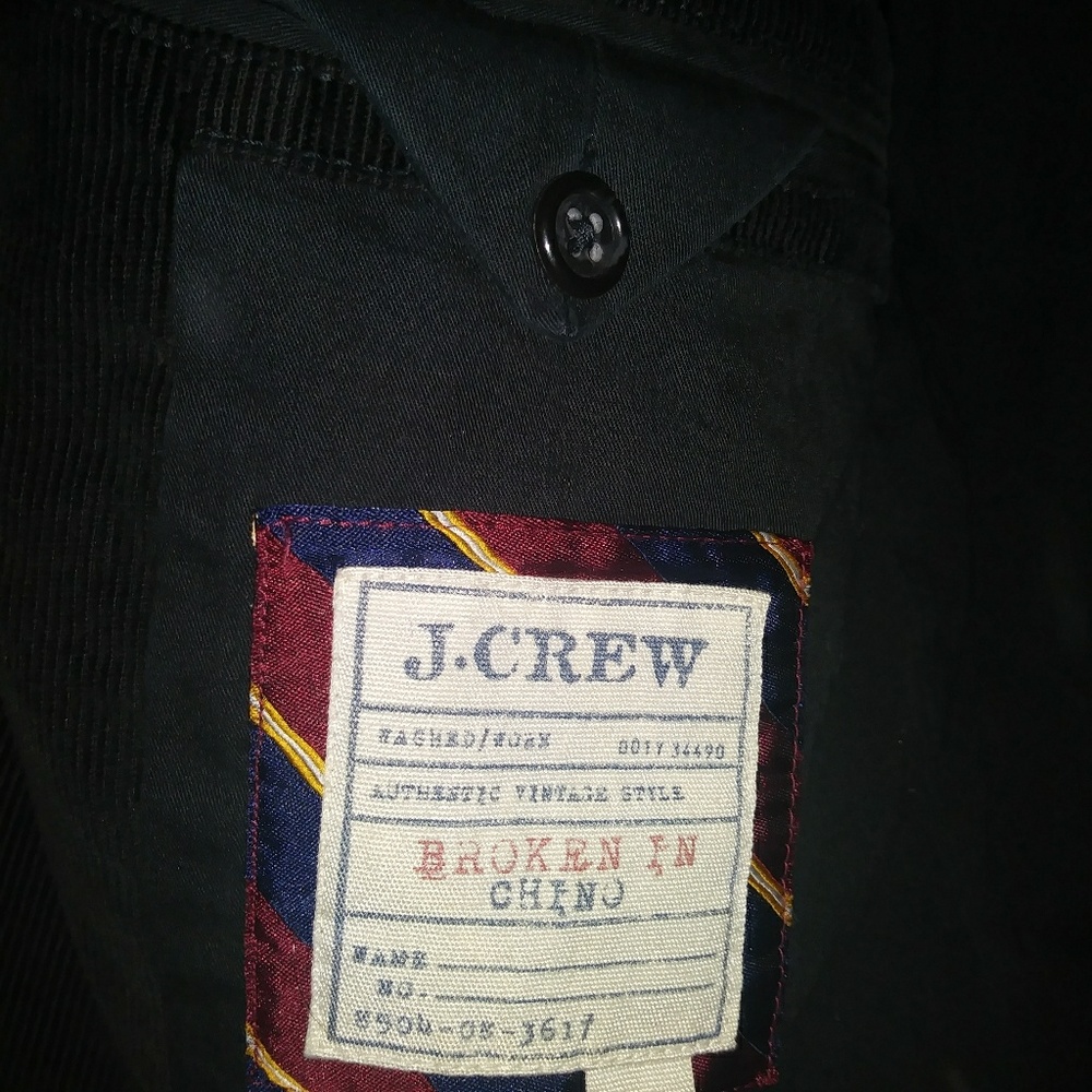 MENS J.Crew Black corduroy jacket.