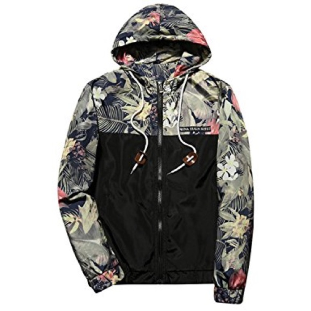Floral wind breaker jacket