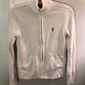 Ralph Lauren cable knit zip up