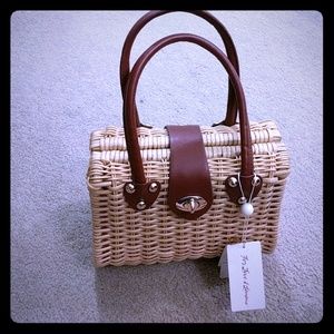 Faux wicker bag from For Love and Lemons