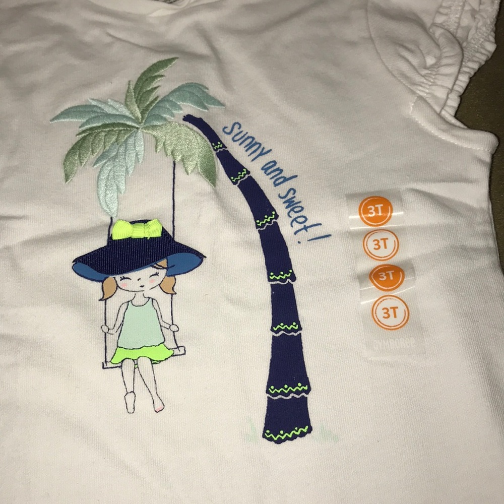 Gymboree sunny & sweet Shirt 3T & 4T - Picture 2 of 2