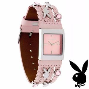 Playboy Watch Bunny Pink Leather Swarovski Crystal s-l400.jpg main image 3