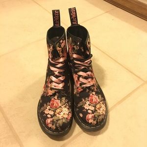 Dr. Martens Flower Print Boots