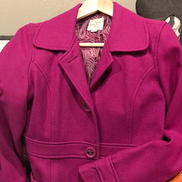 Nordstrom Rack wool pea coat (fit 4-6) - Picture 3 of 4