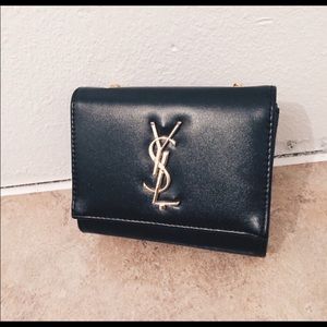 Black designer purse YSL