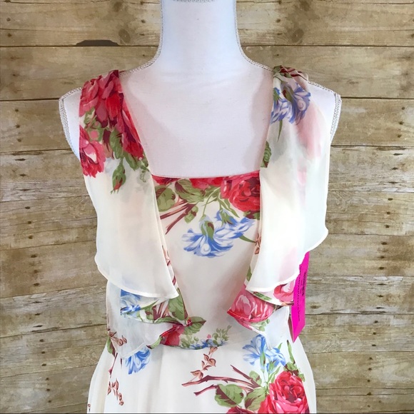 NWT Betsey Johnson floral dress 4 - Picture 2 of 6