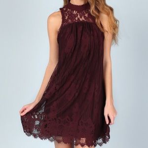 NWT Altar' State Burgundy Dress Size S
