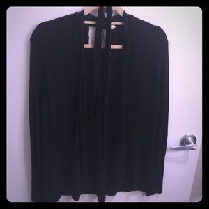 Black sweater w drawstring