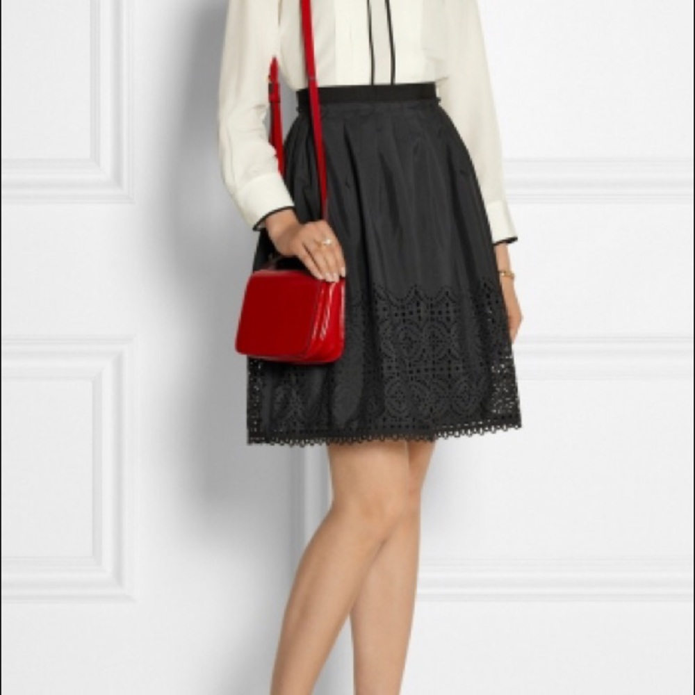 Alice by Temperley Madison laser-cut skirt