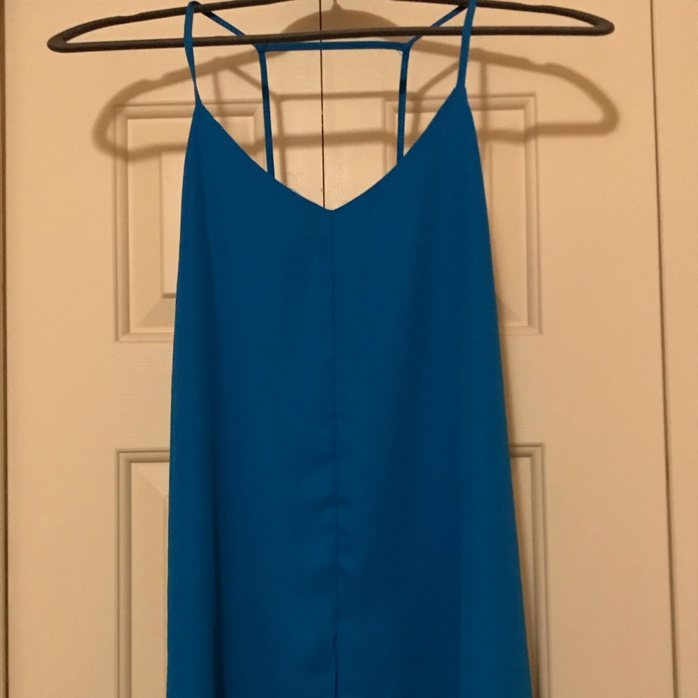 Forever 21 Blue Strappy Tank Top