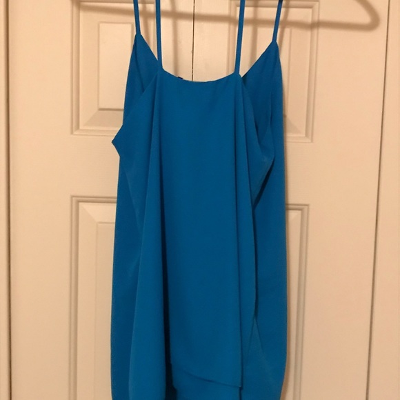 Forever 21 Blue Strappy Tank Top - Picture 2 of 2