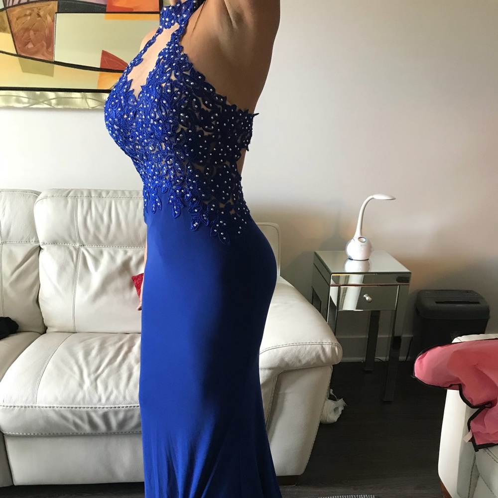 Blue gown