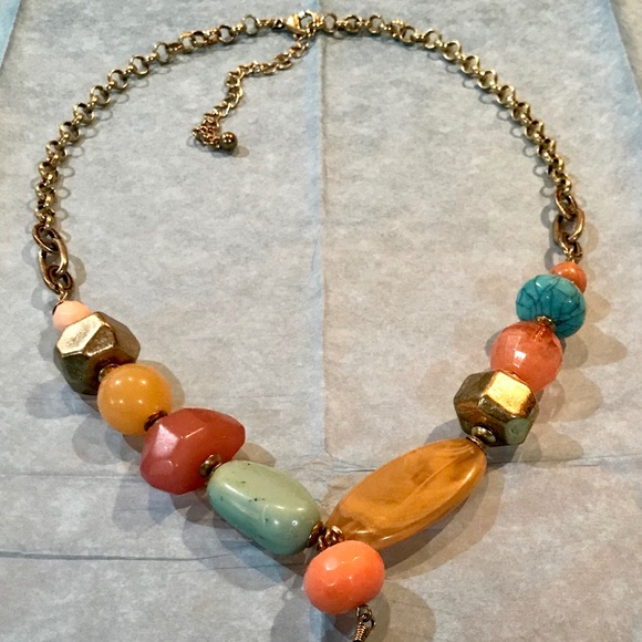 NWOT Colorful Drop Necklace - Picture 3 of 3