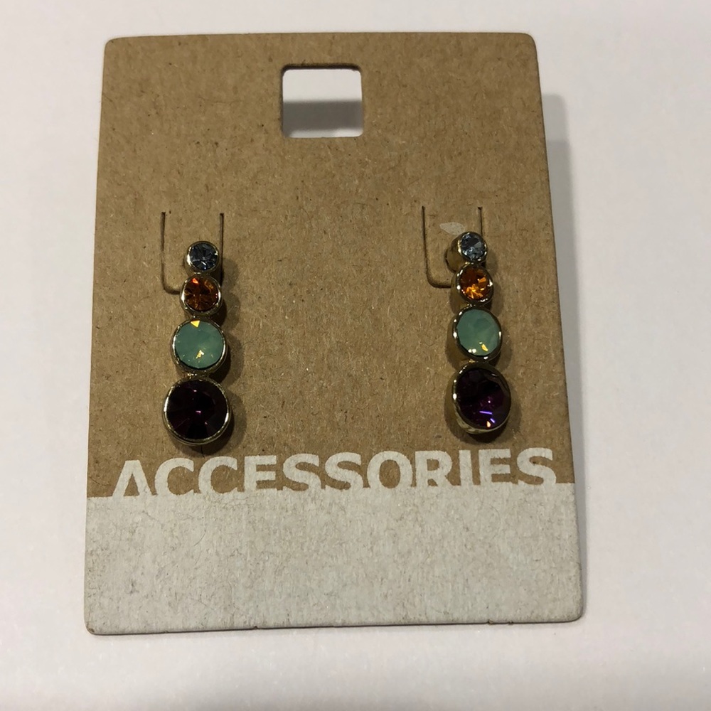 Crystal studded earrings