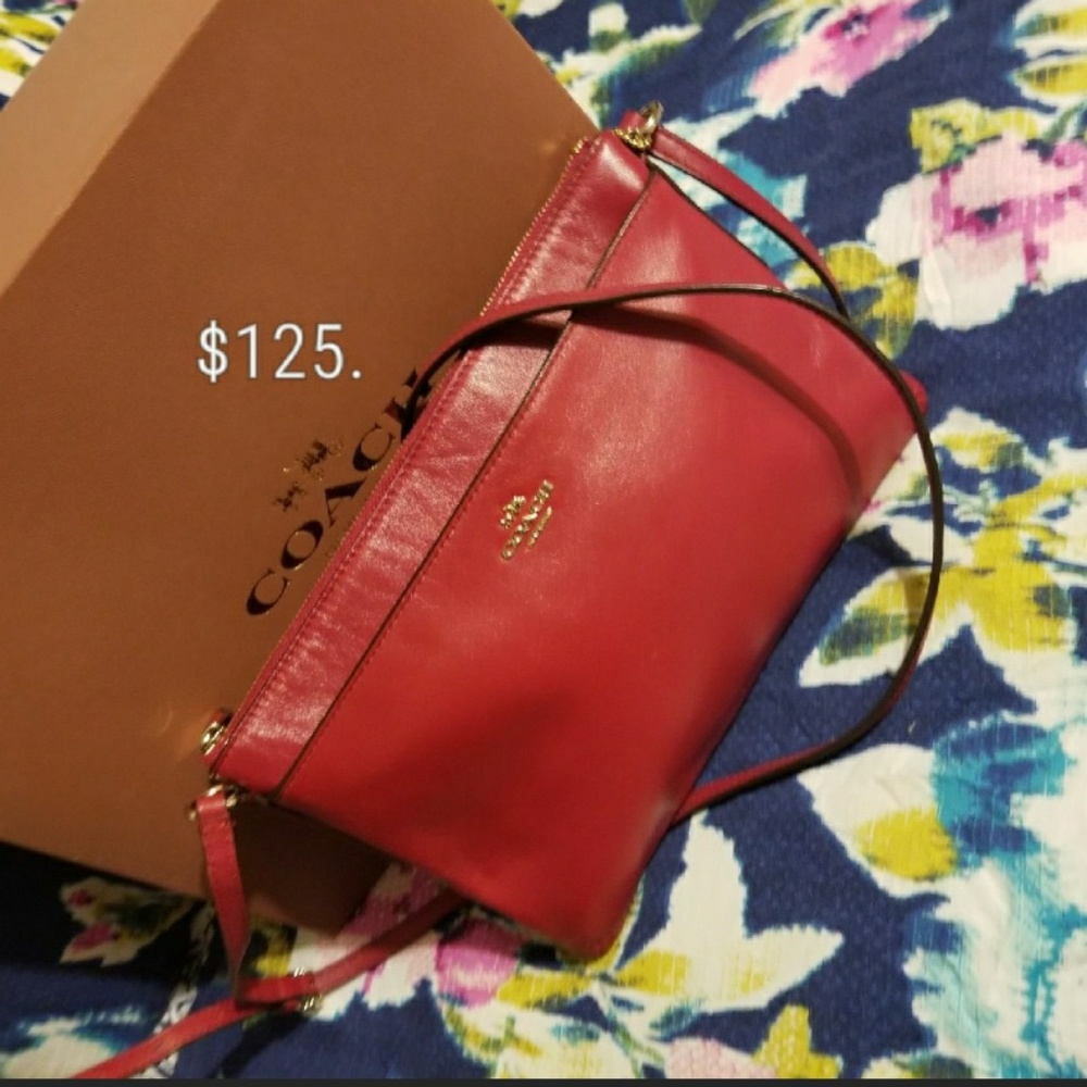 Red coach Purse