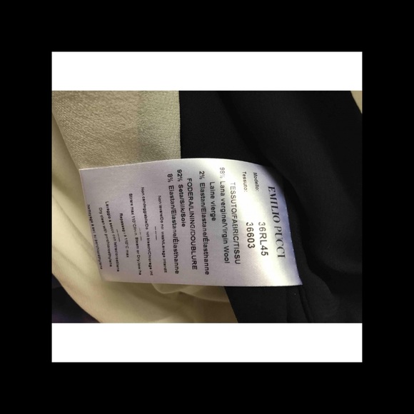 Emilio Pucci black and white wool dress - Picture 6 of 7