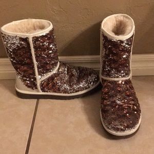 Selling Sparkling UGG boots.