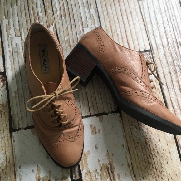 Steve Madden Shoes - Steve Madden p- randi heeled leather oxfords