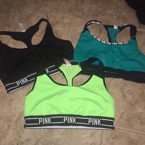 🔴SOLD🔴PINK SPORTS BRAS - Picture 1 of 2