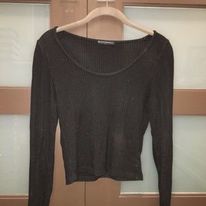 Brandy Melville ribbed long sleeve shirt