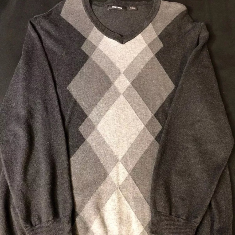 Mens dark/light gray Claiborne