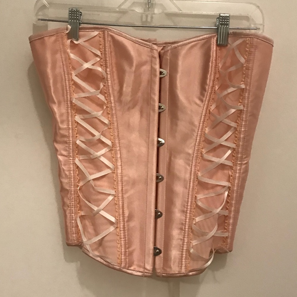 Adore Me - Pink & white corset