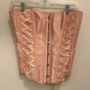 Adore Me - Pink & white corset