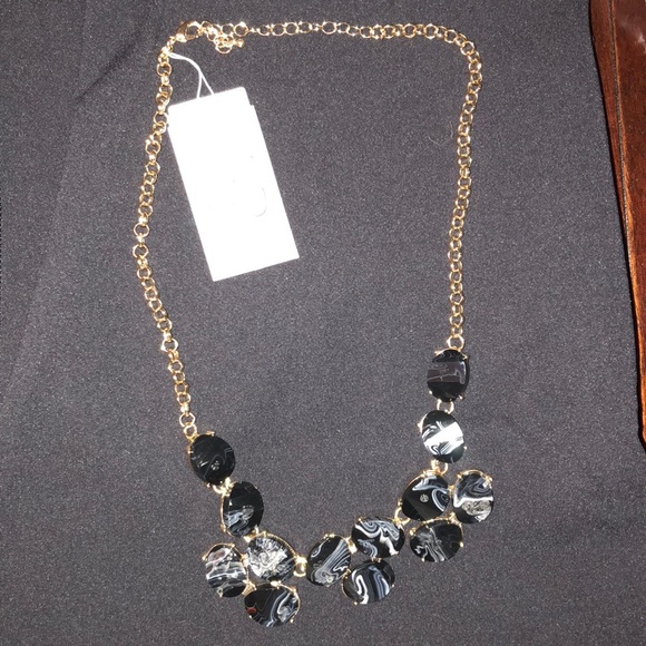 bp Jewelry - NWT BP Black and Gold Statement Necklace