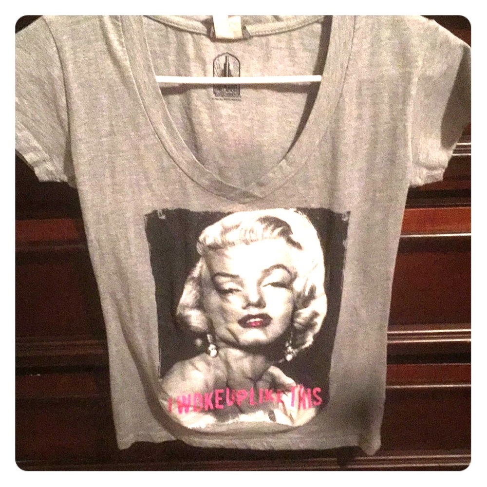Urban Marilyn T Shirt with deep v neck.
