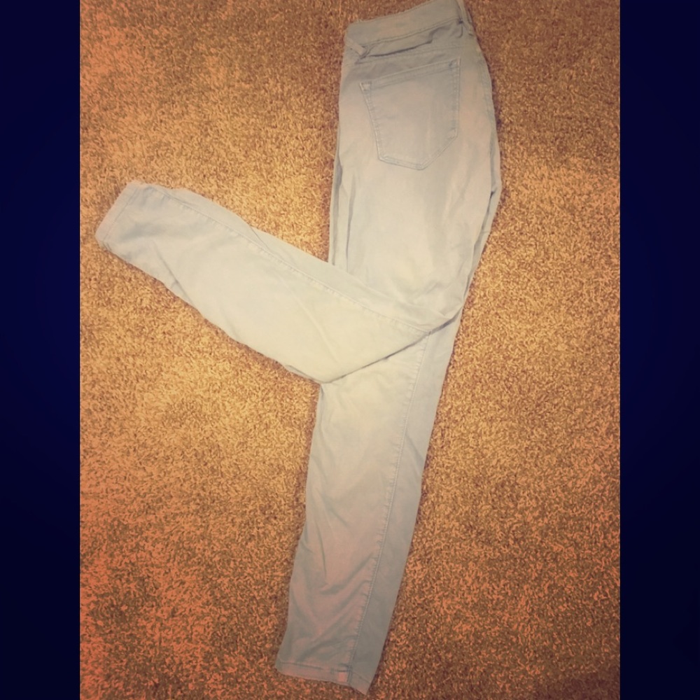 Sky blue VIGOSS cropped jeggings