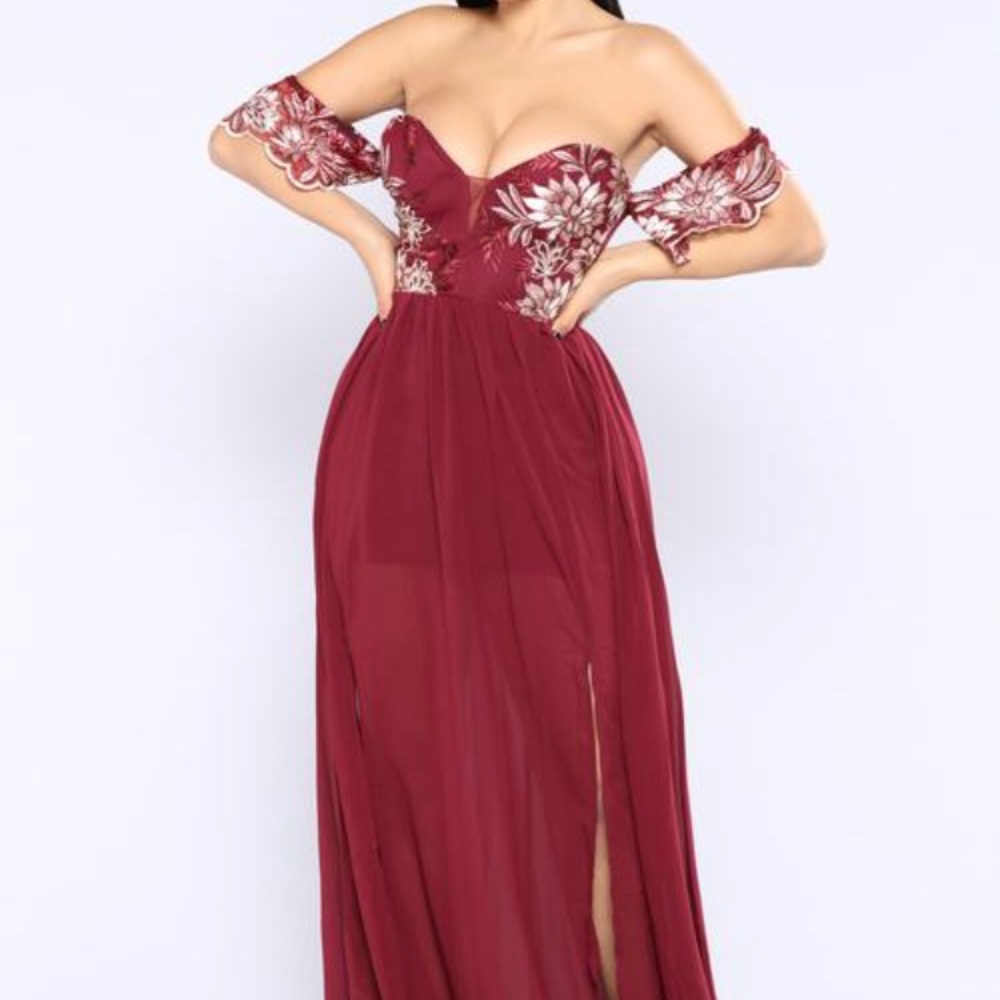 Flower bomb maxi dress