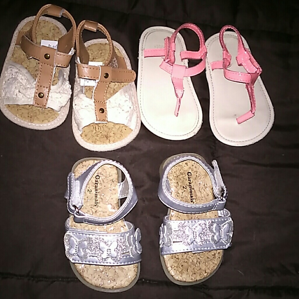 Bundle of 3 baby sandals