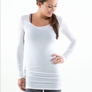Lululemon Athletica long sleeve white top