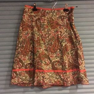 Ann Taylor patterned skirt.