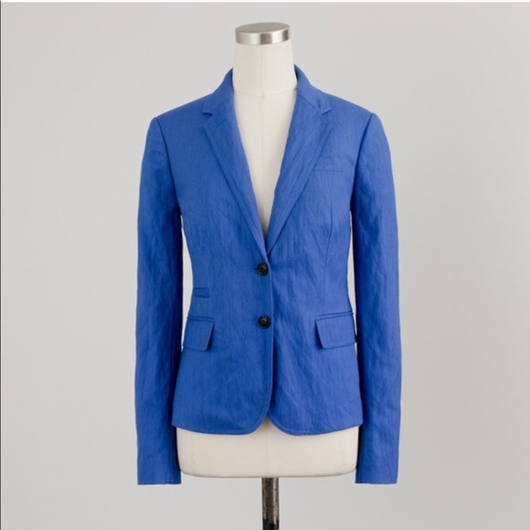 J. Crew Jackets & Blazers - Like New J. Crew Linen Keating Schoolboy Blazer