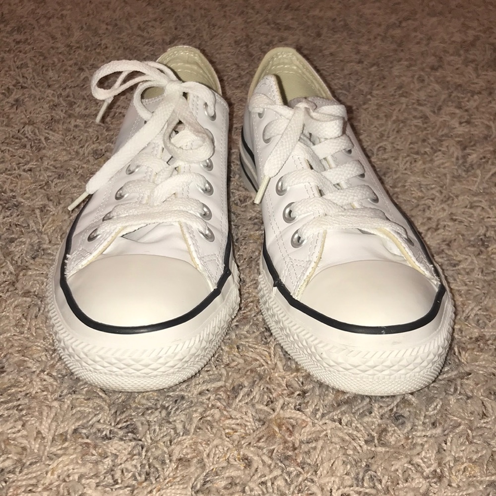 White leather converse