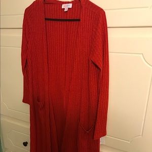 LulaRoe Sarah - Solid Red Size Small