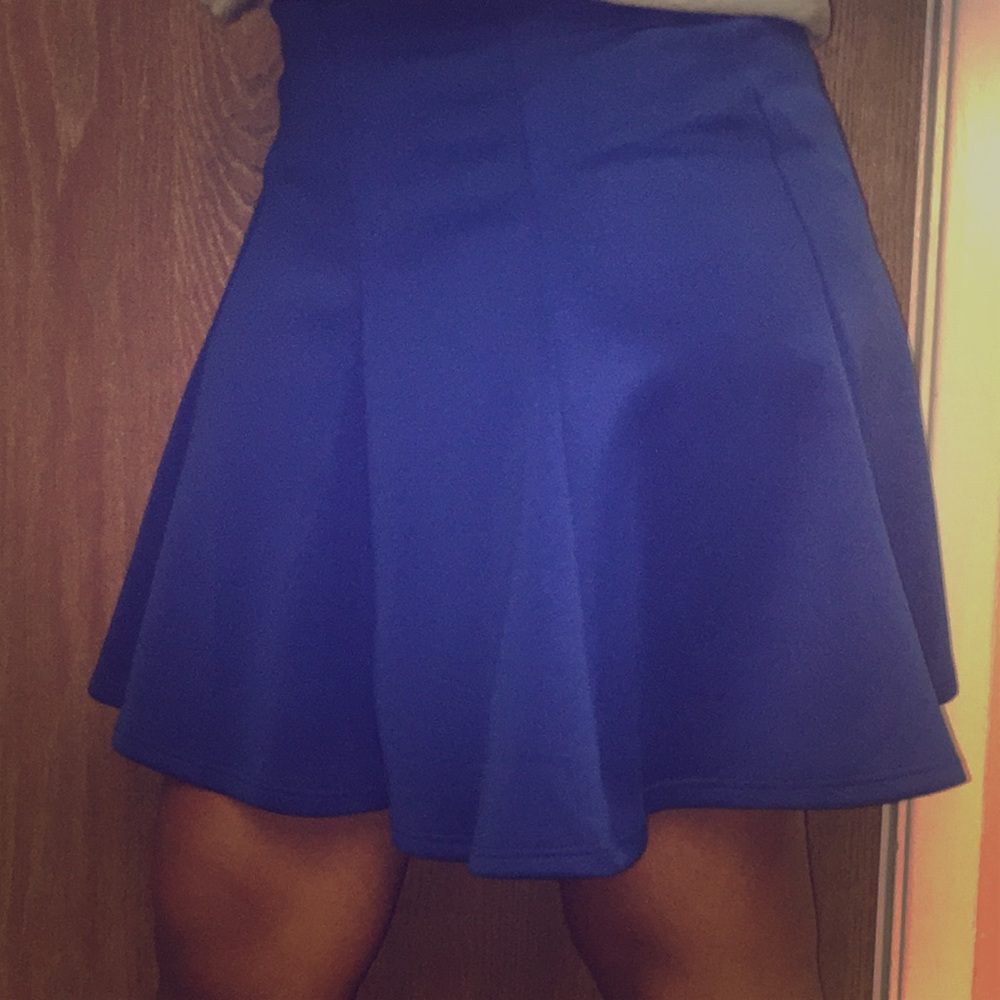 Royal Blue pleated skirt
